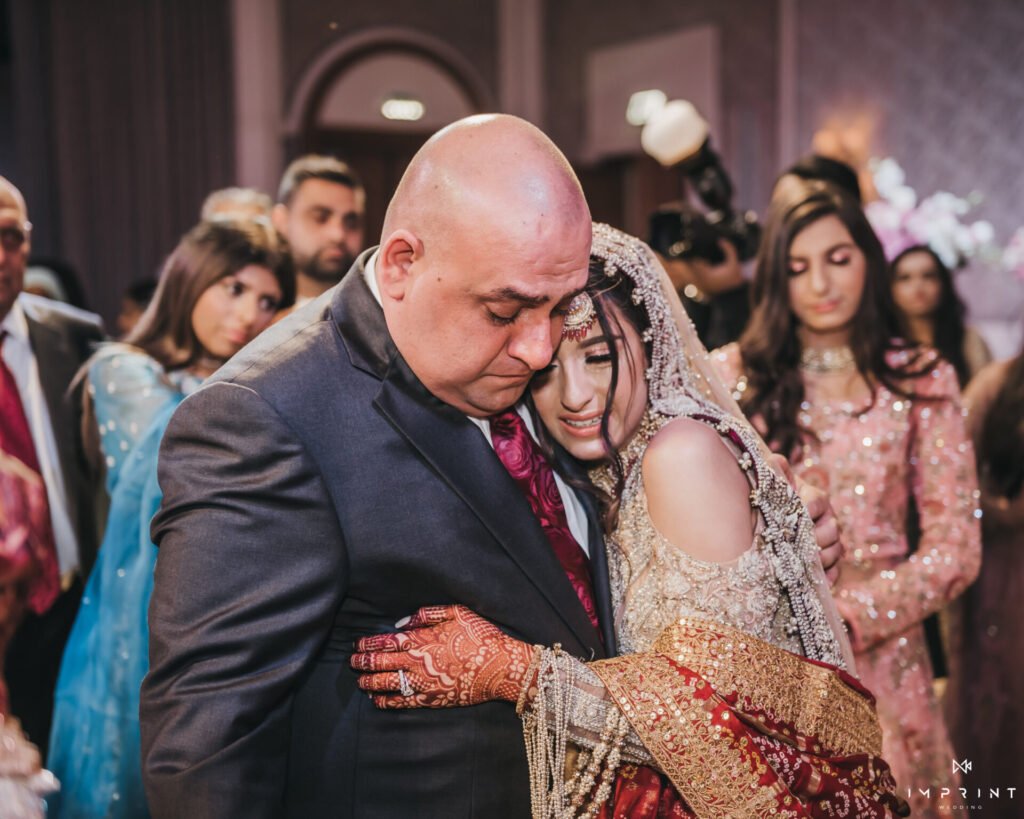 emotional moment in wedding